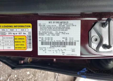 2018 Ford Fusion Hybrid Se из США, поврежденный, VIN 3FA6P0LU9JR153083